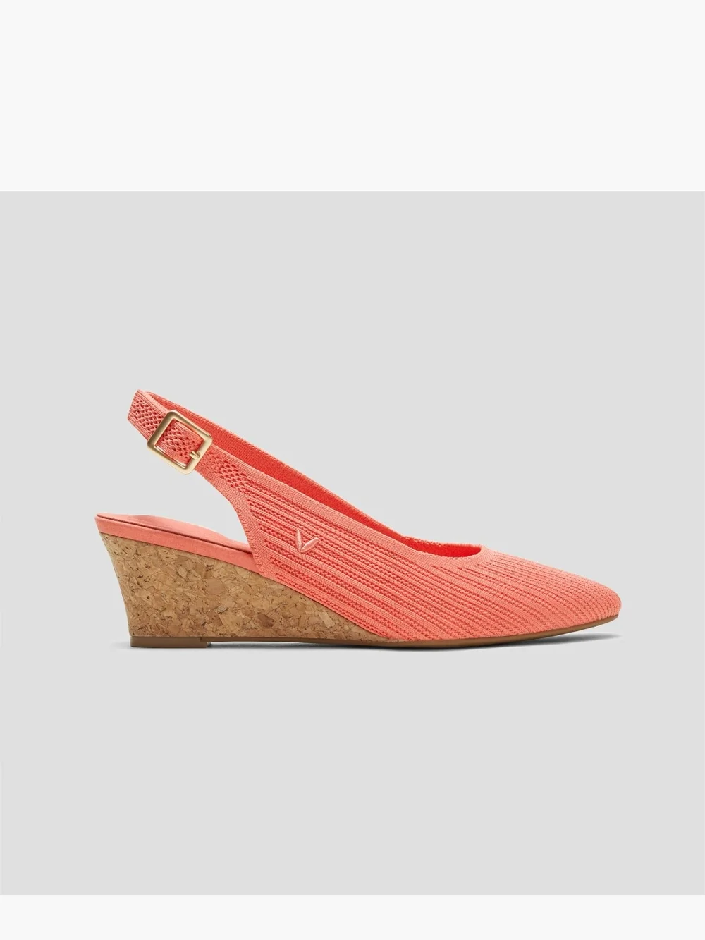 Vivaia Almond-Toe Slingback Wedge Sandals (Tamia Slingback Wedge Pro)